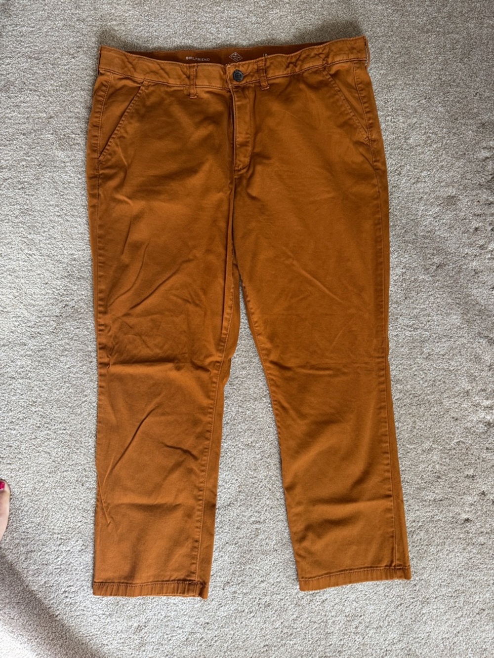 St. John's Bay “Girlfriend” women’s  Chino Pants in Rust
